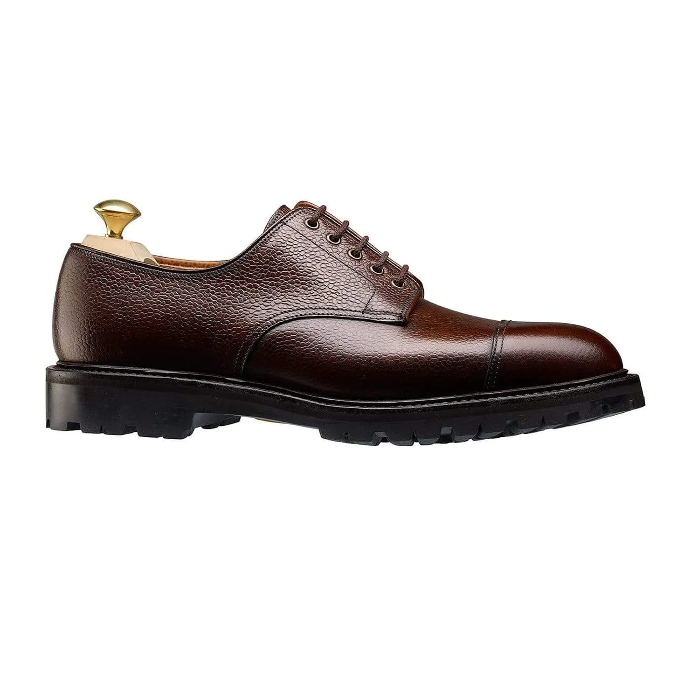 Sandhurst Dark Brown Scotch Grain,Men Derbys