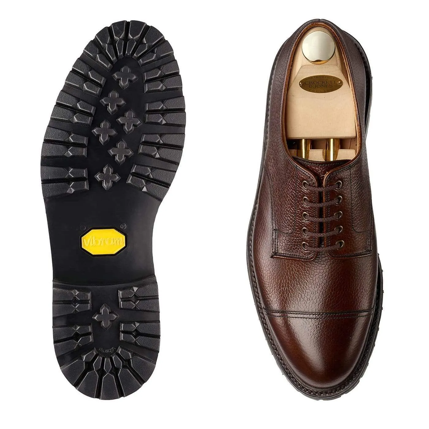 Sandhurst Dark Brown Scotch Grain,Men Derbys