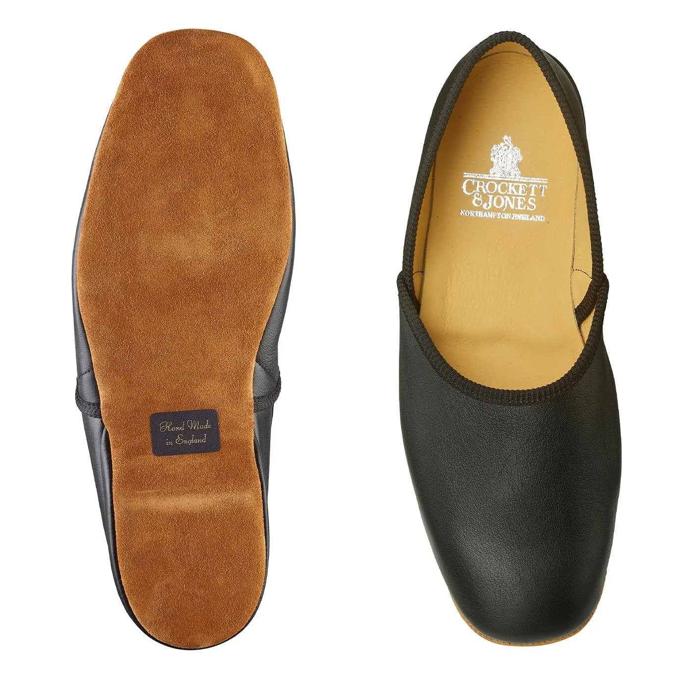 Savoy 2 Black Calf,Men Slippers