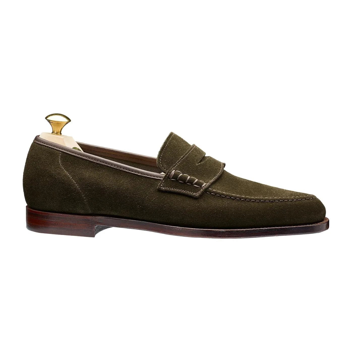 Seaton Earth Green Suede,Men Loafers