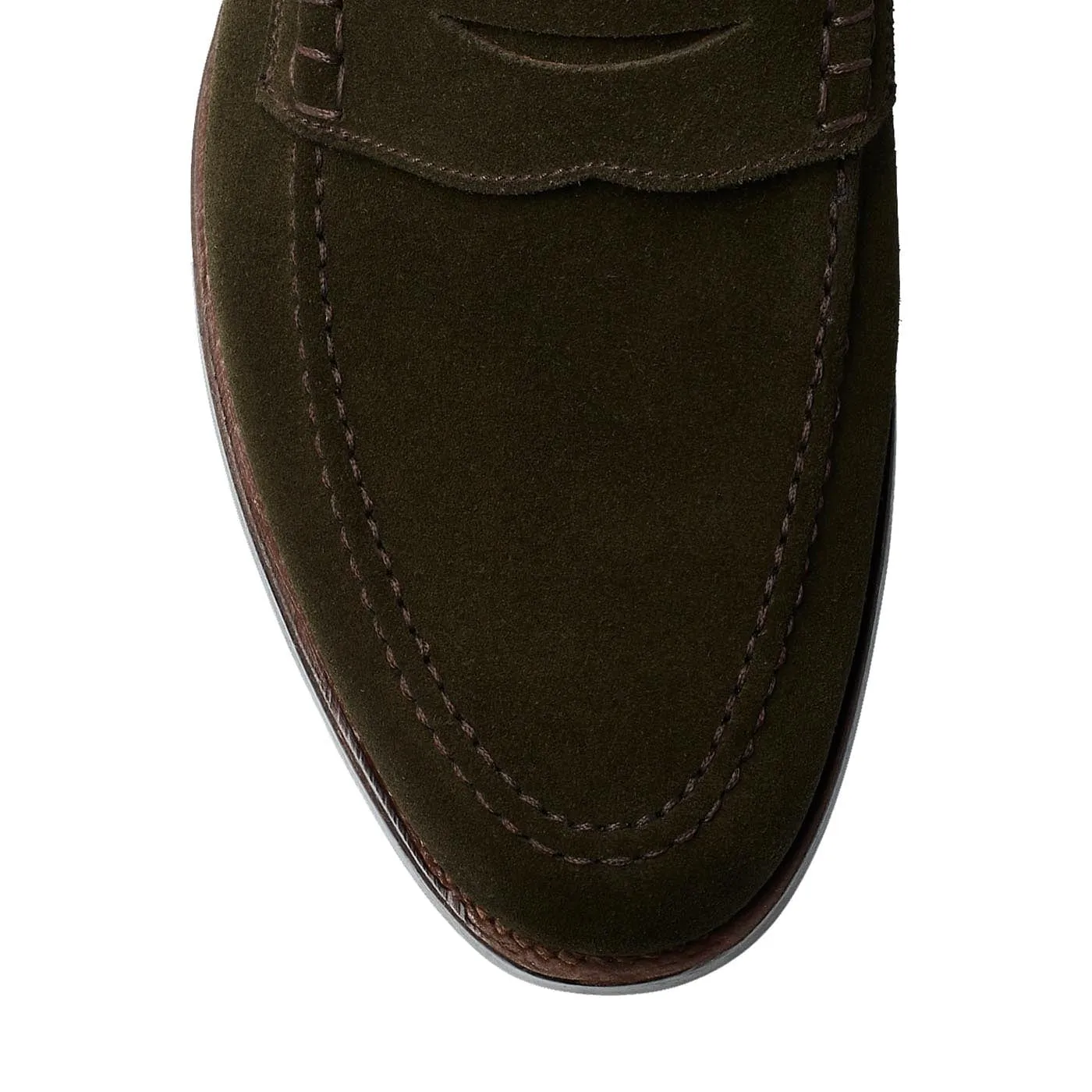 Seaton Earth Green Suede,Men Loafers