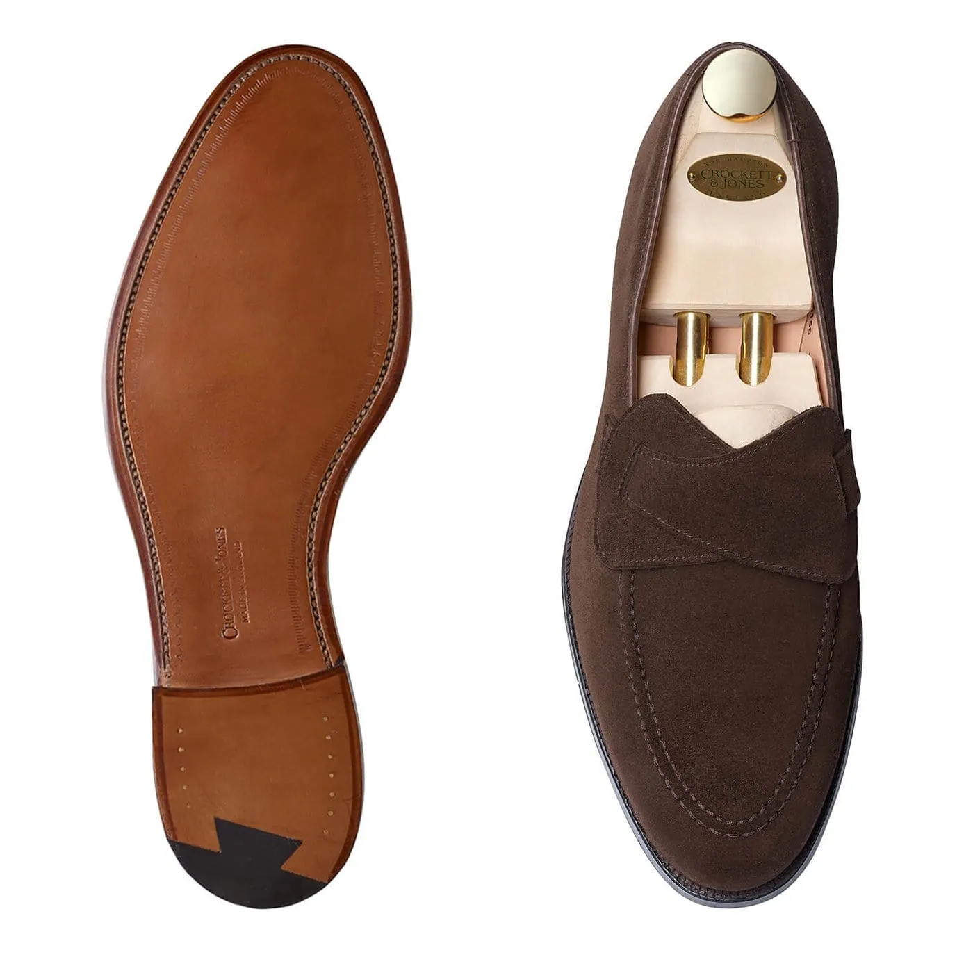 Selby Dark Brown Calf Suede,Men Loafers