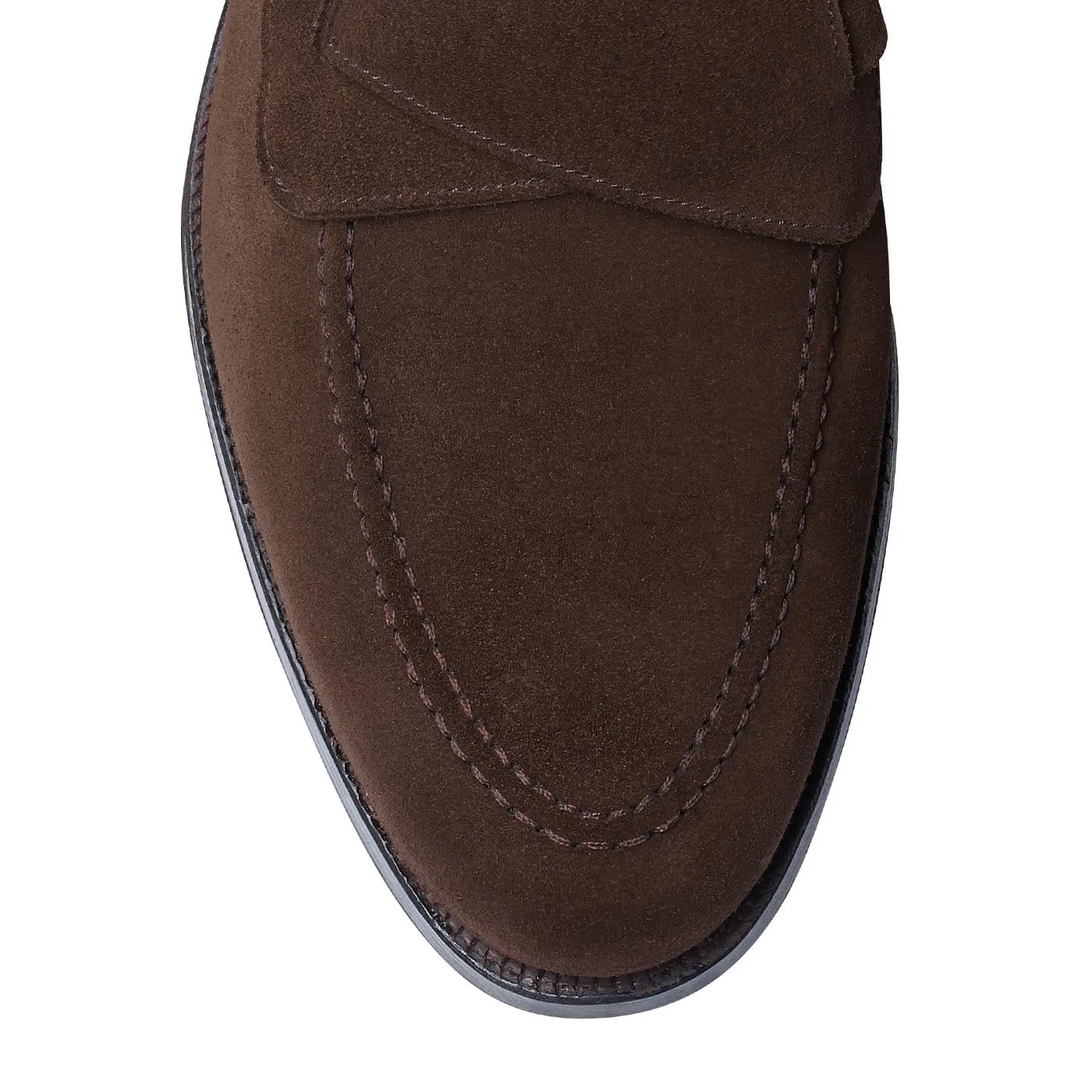 Selby Dark Brown Calf Suede,Men Loafers