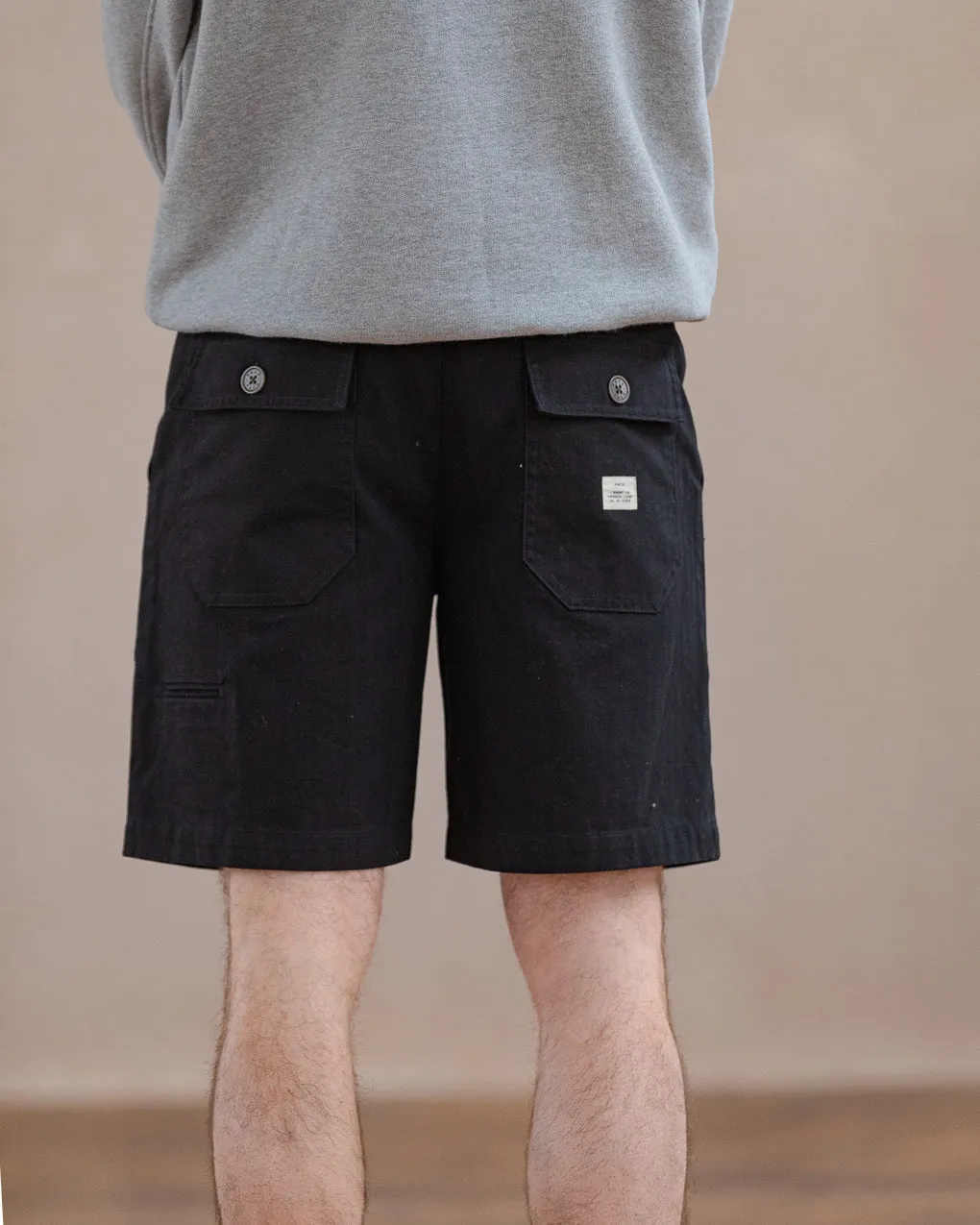 Service Fatigue Shorts - Washed Black,Men Shorts