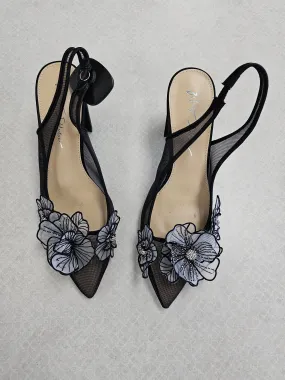 Shoes Heels Block By Betsey Johnson In Black, Size:8.5,Heels Women