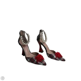 Shoes Heels Block By Betsey Johnson In Plaid Pattern, Size: 9.5,Heels Women