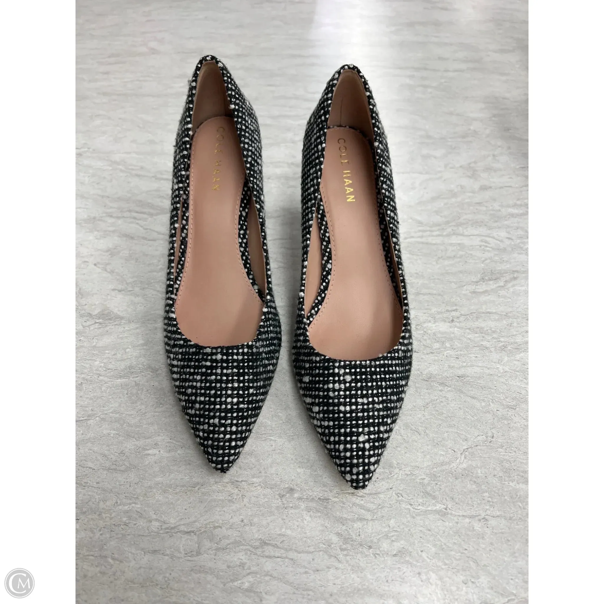 Shoes Heels Block By Cole-haan In Black & White, Size: 7,Heels Women