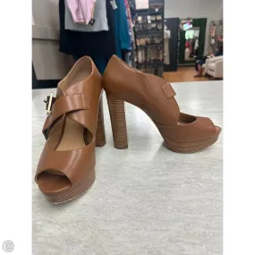 Shoes Heels Block By Michael By Michael Kors In Brown, Size: 8.5,Heels Women