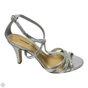 Shoes Heels Stiletto By Antonio Melani In Silver, Size: 7,Heels Women