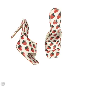 Shoes Heels Stiletto By Clothes Mentor In Red & White, Size: 8,Heels Women