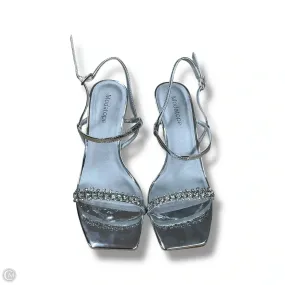 Shoes Heels Stiletto By Clothes Mentor In Silver, Size: 8,Heels Women