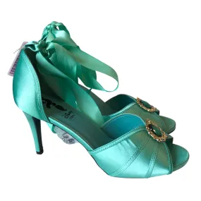 Shoes Heels Stiletto By Disney Store In Teal, Size:11,Heels Women