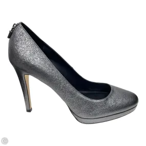 Shoes Heels Stiletto By Michael By Michael Kors In Silver, Size: 9.5,Heels Women