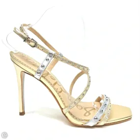 Shoes Heels Stiletto By Sam Edelman In Gold & Silver, Size: 9,Heels Women