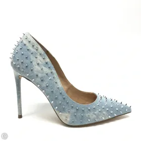 Shoes Heels Stiletto By Steve Madden In Blue Denim, Size: 8,Heels Women