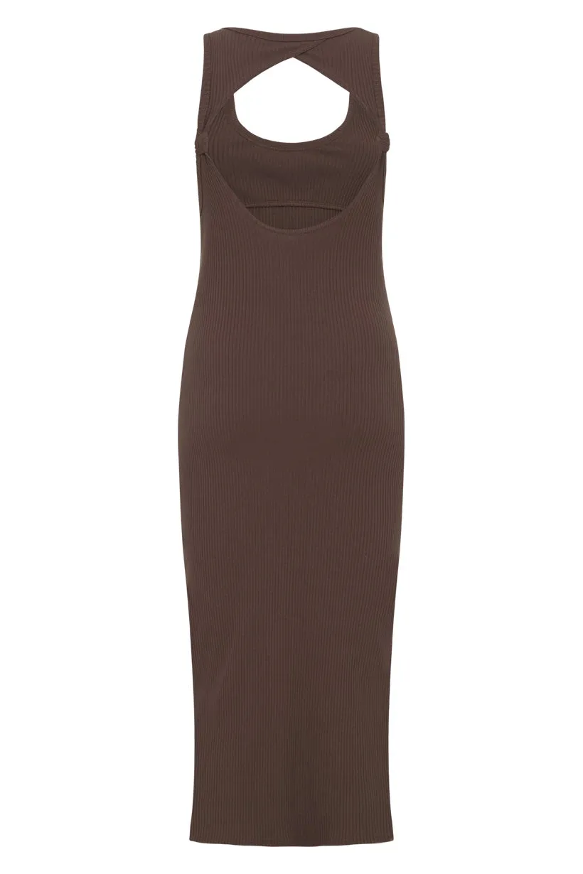 Spell Staples Rib Singlet Midi Dress,Dresses