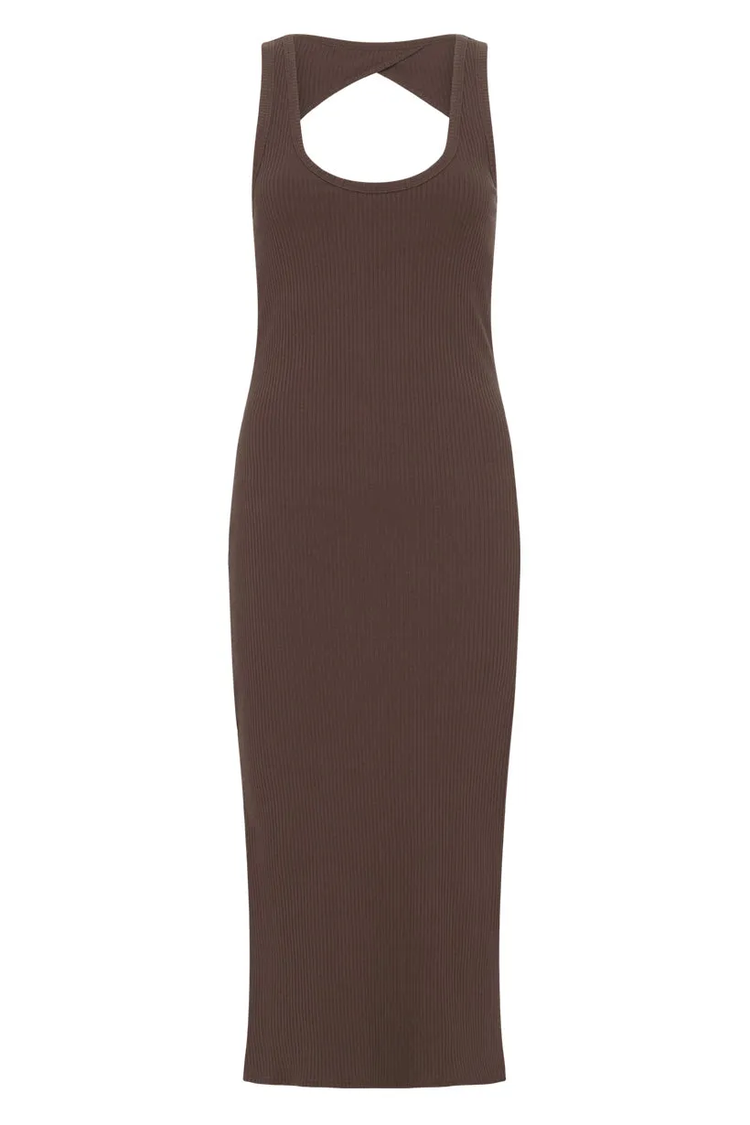 Spell Staples Rib Singlet Midi Dress,Dresses