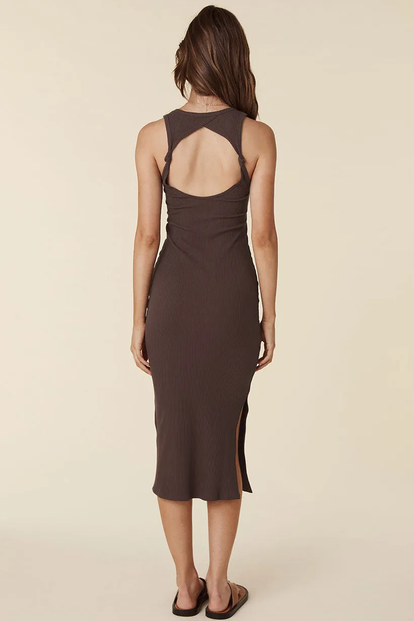 Spell Staples Rib Singlet Midi Dress,Dresses