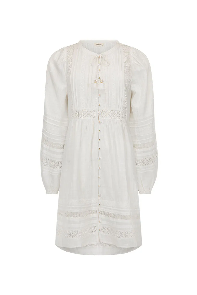 Stevie Lace Boho Mini Dress,Dresses