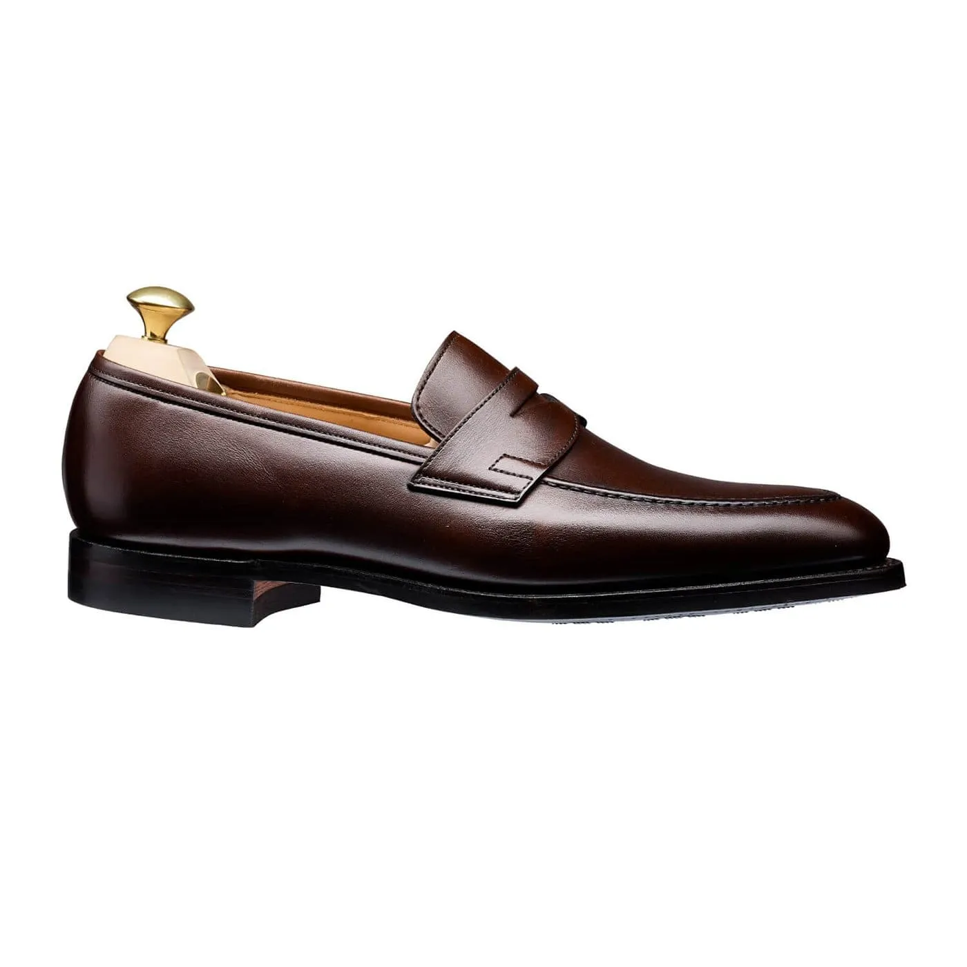 Sydney Dark Brown Burnished Calf (City Sole),Men Loafers