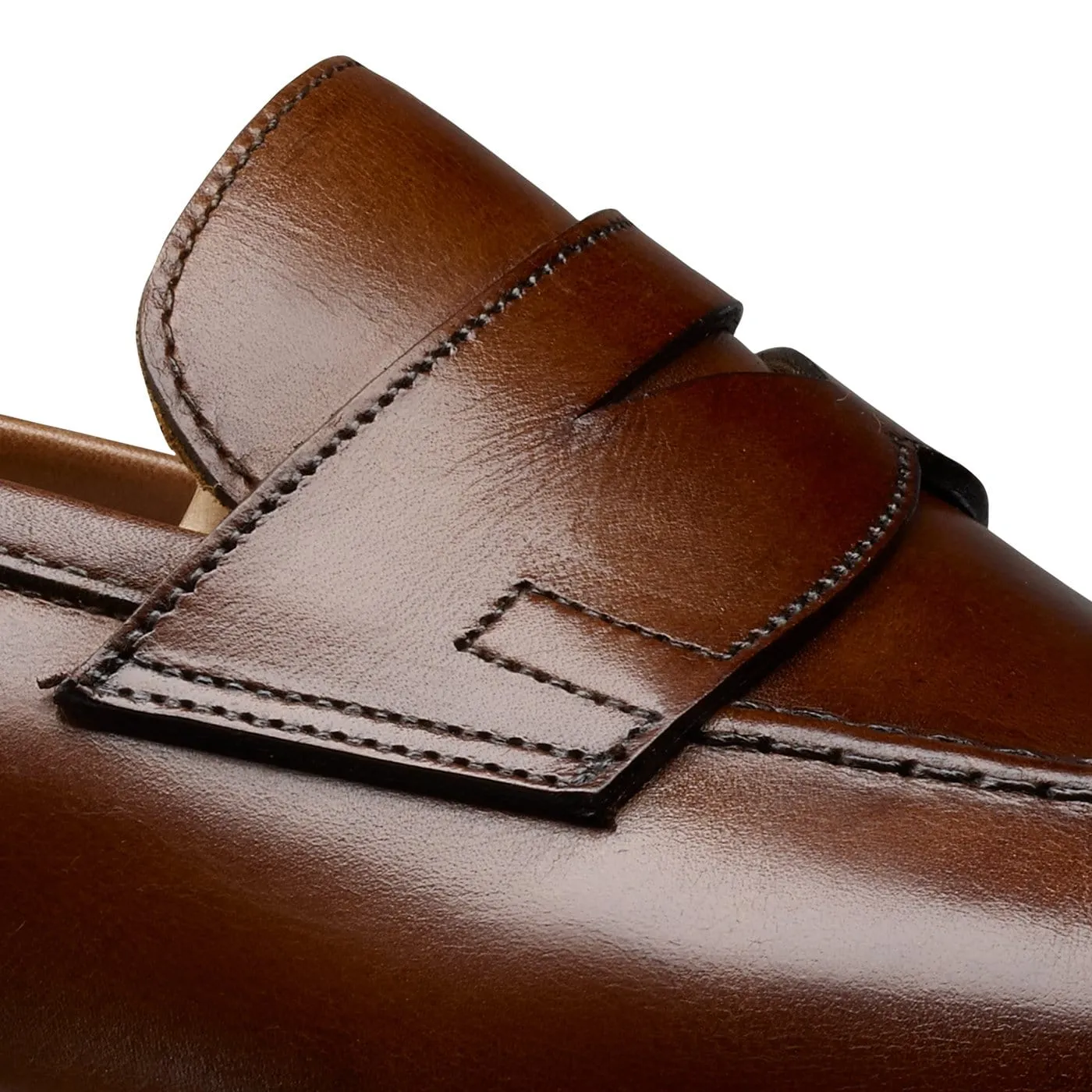 Sydney Dark Brown Burnished Calf,Men Loafers
