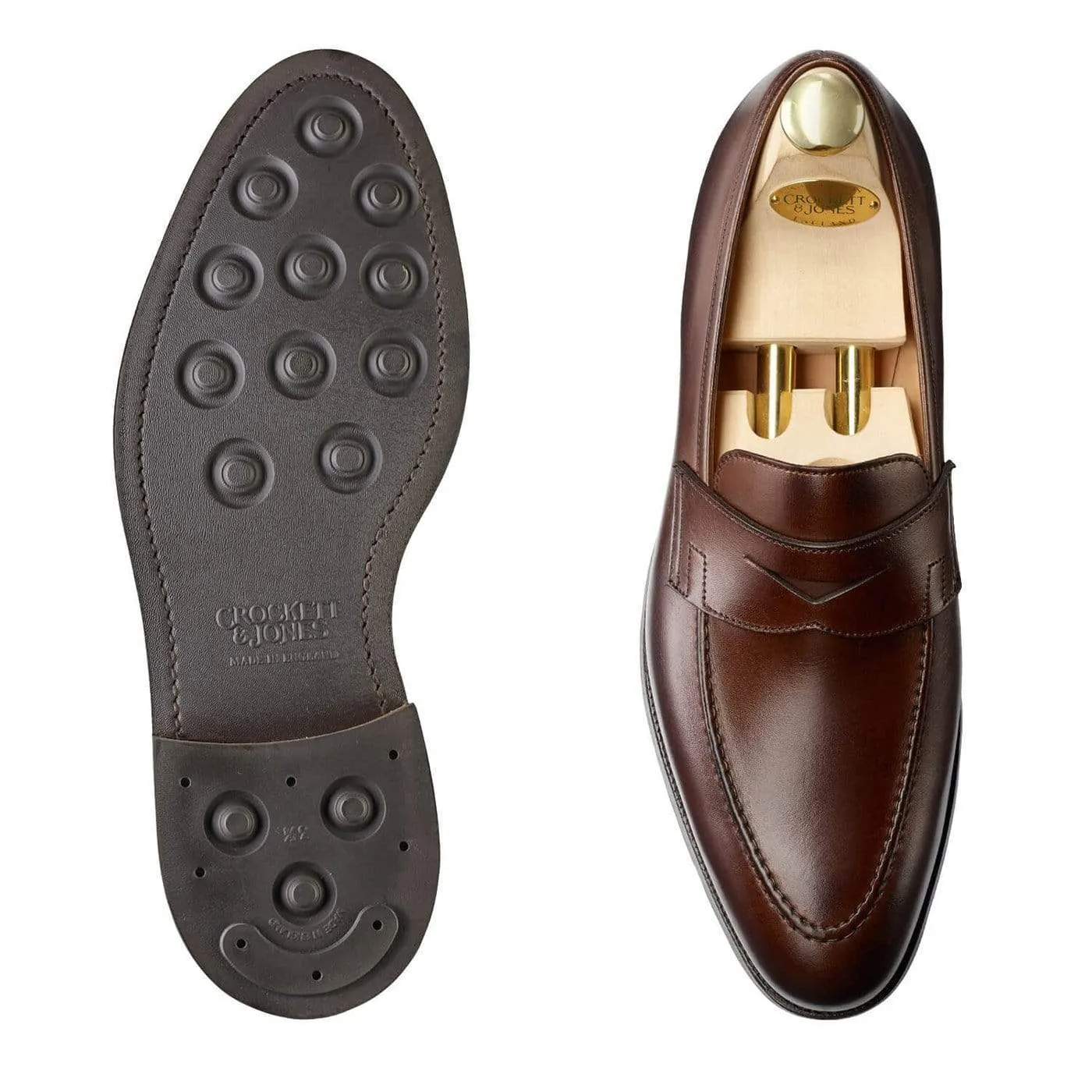 Sydney Dark Brown Burnished Calf,Men Loafers