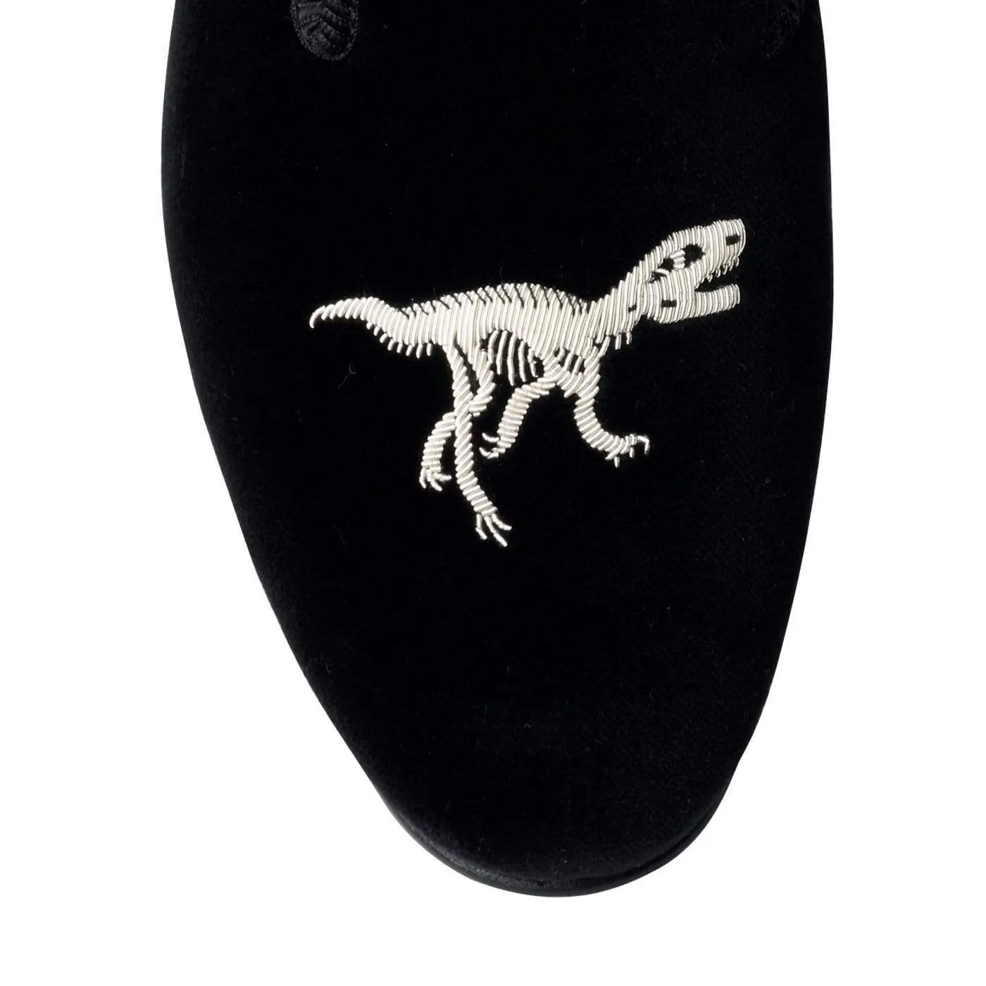 T-Rex Black Velvet,Men Slippers