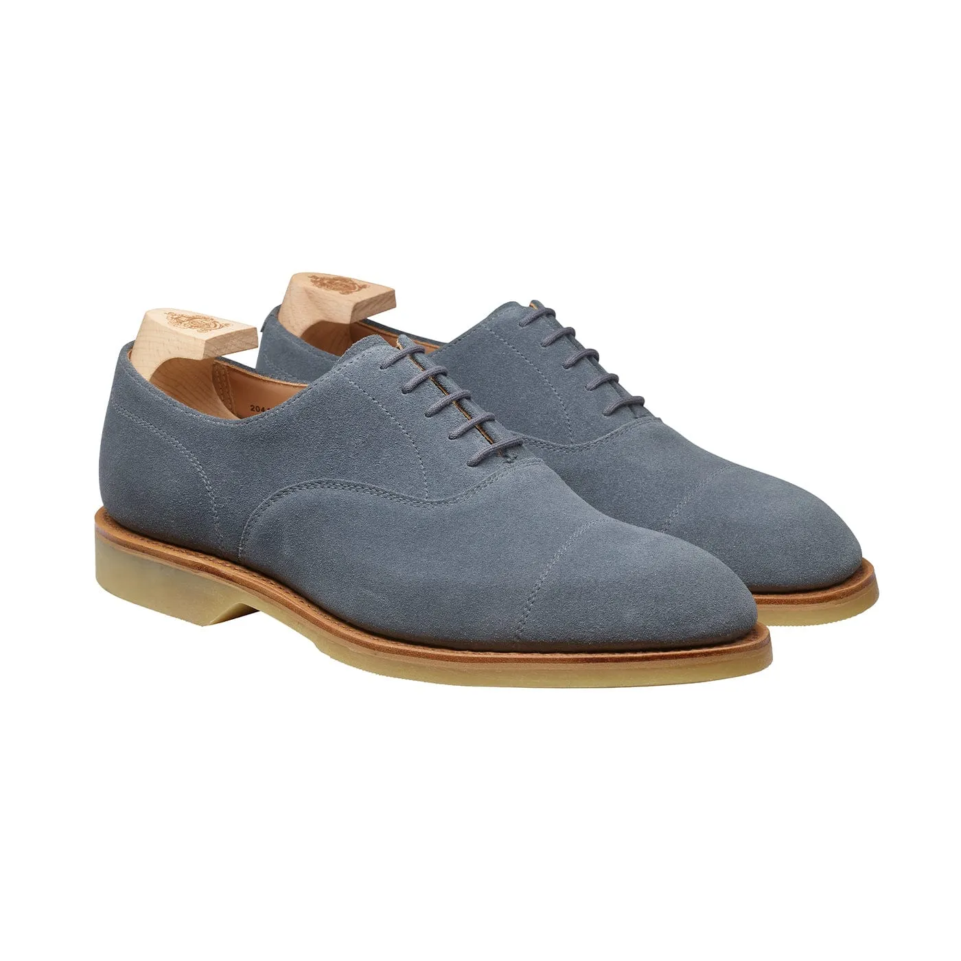 Tresco Pastel Blue Suede,Men Oxfords