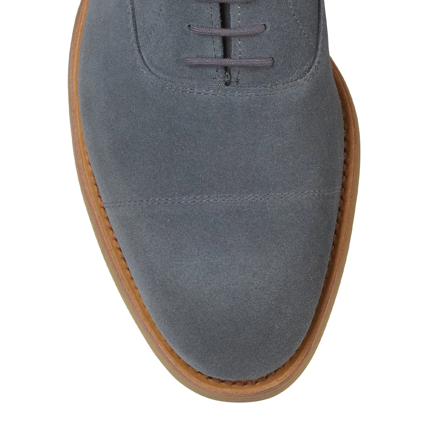 Tresco Pastel Blue Suede,Men Oxfords