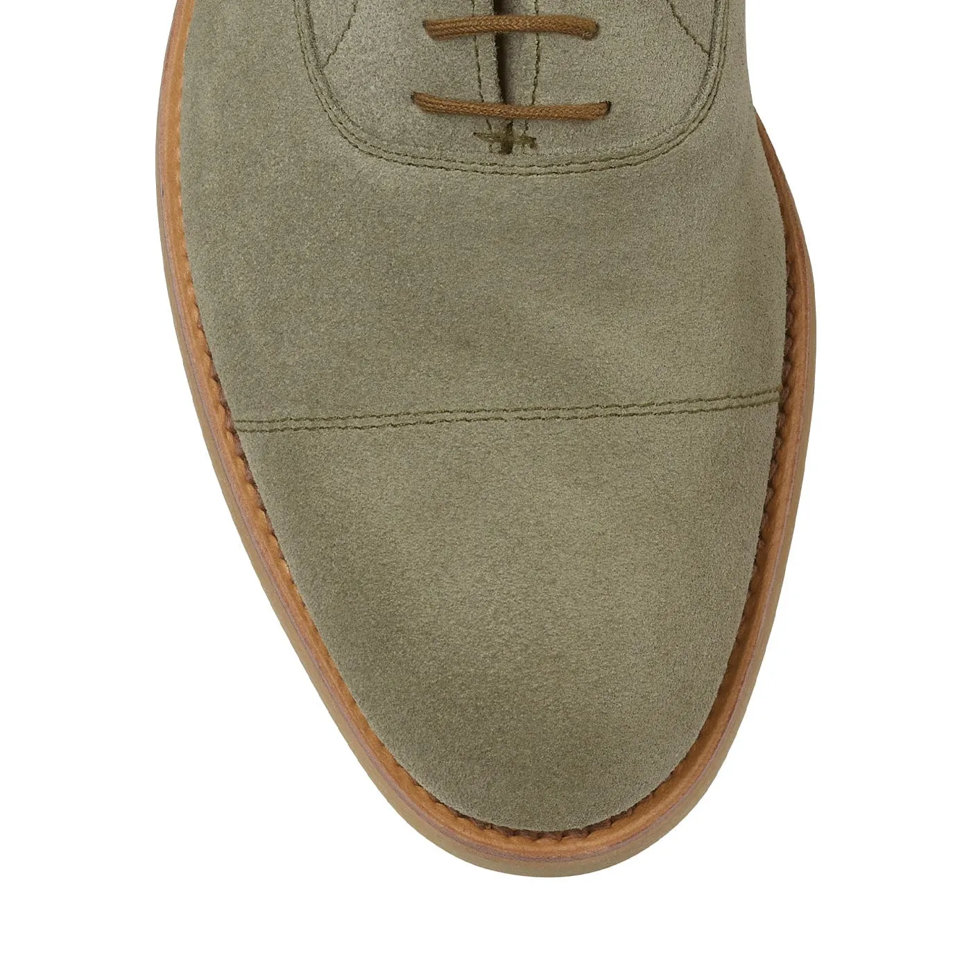Tresco Pistachio Suede,Men Oxfords