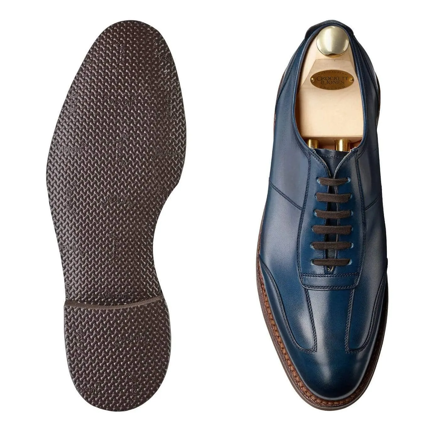 Truro Blue Burnished Calf,Men Oxfords