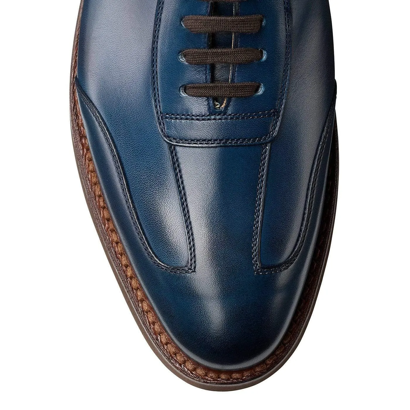 Truro Blue Burnished Calf,Men Oxfords