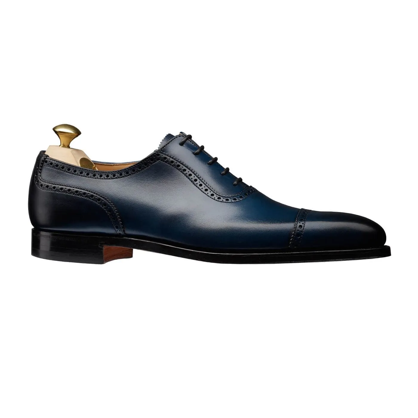 Westbourne Blue Burnished Calf,Men Oxfords