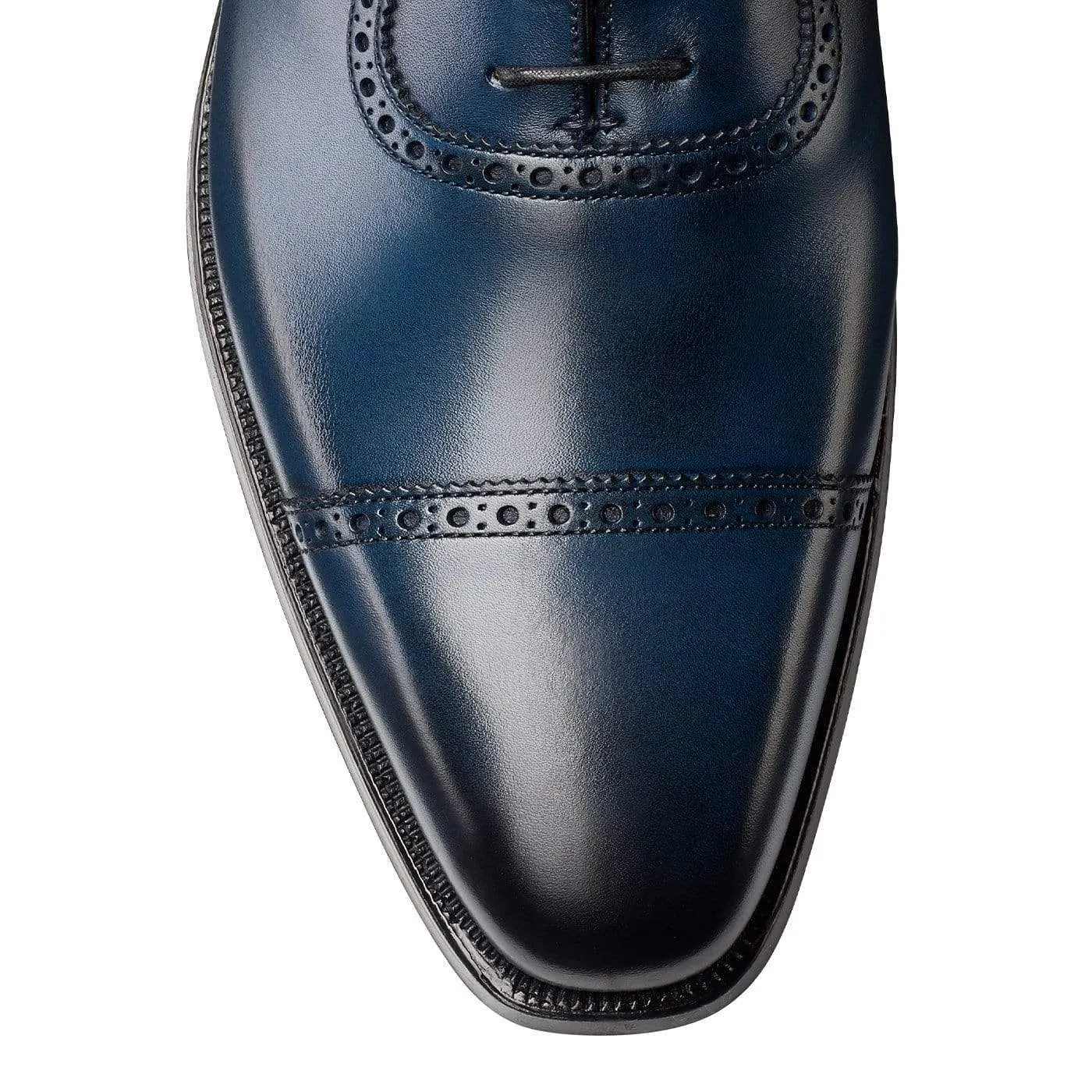 Westbourne Blue Burnished Calf,Men Oxfords