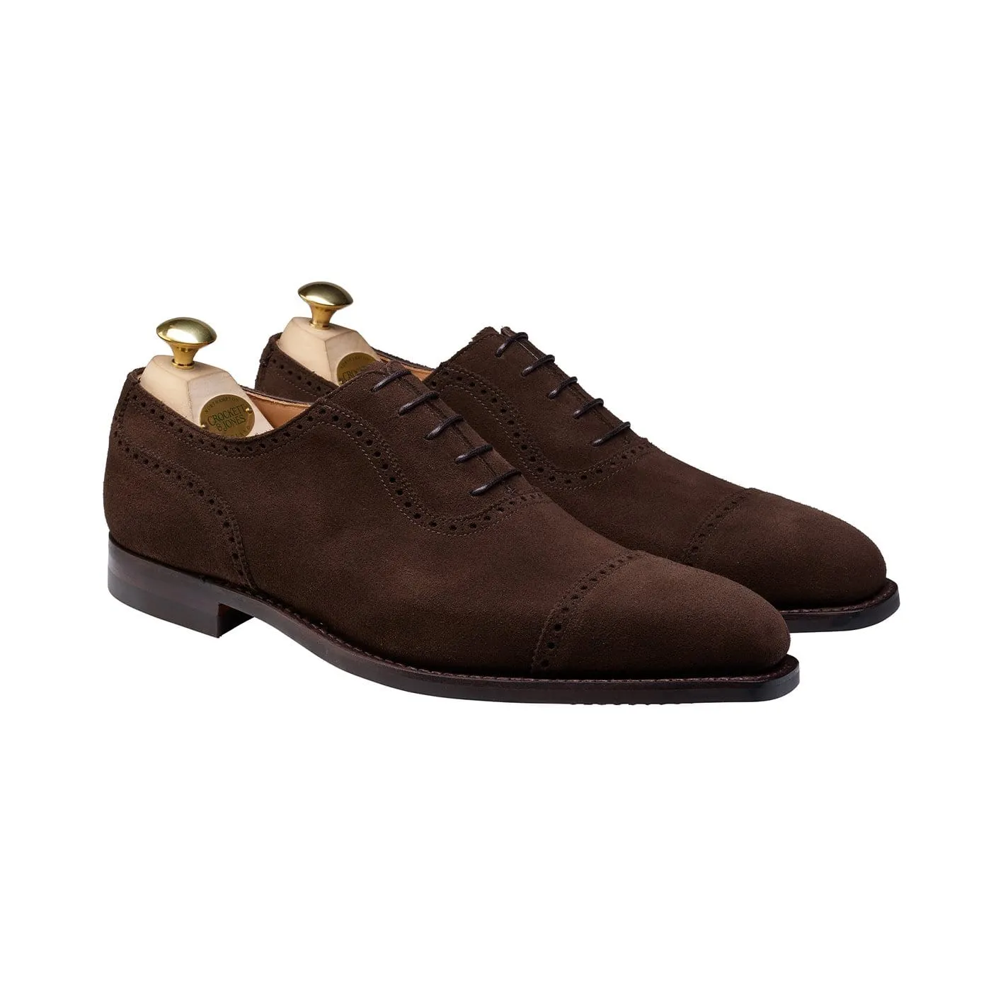 Westbourne Dark Brown Calf Suede,Men Oxfords