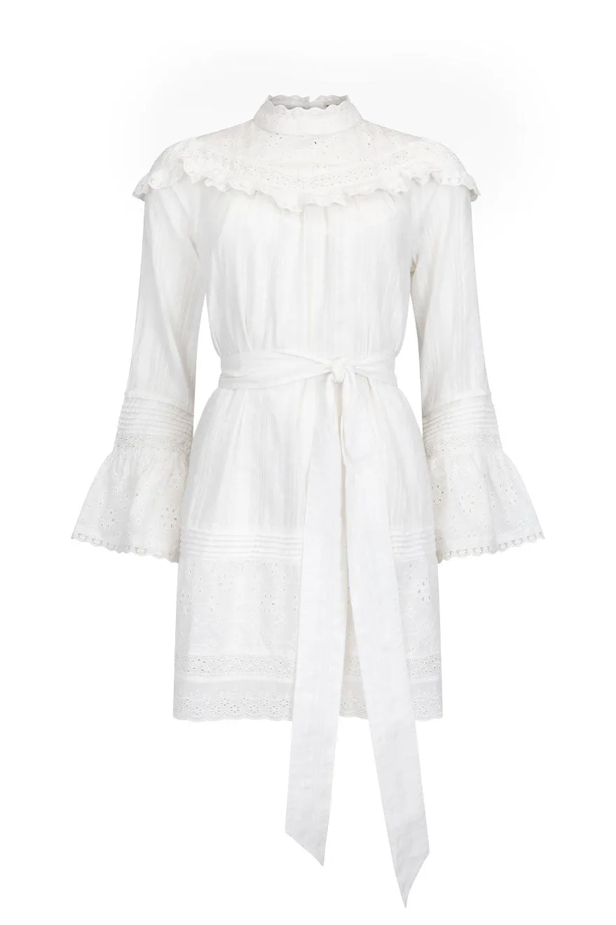 Whimsy Garden Lace Tunic Dress,Dresses