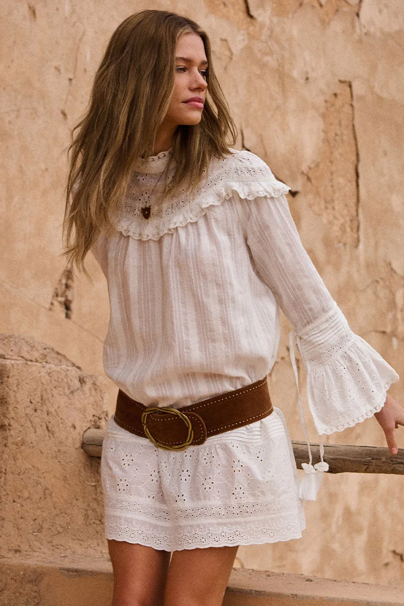 Whimsy Garden Lace Tunic Dress,Dresses