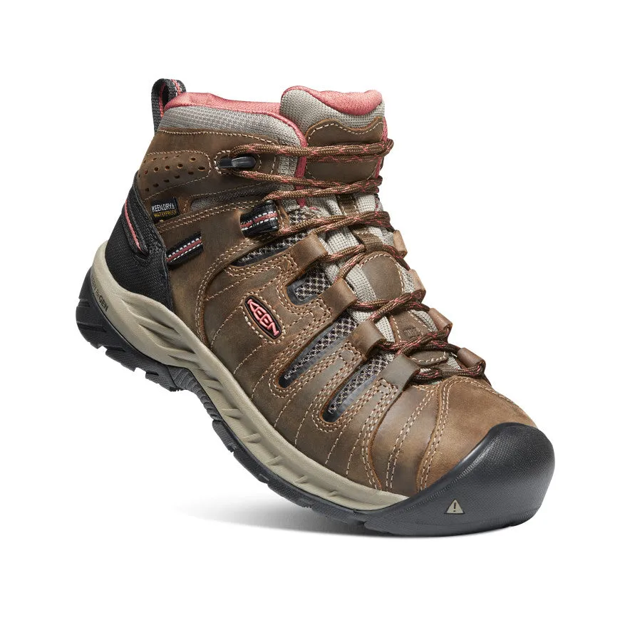 Women's Flint II Waterproof Boot (Soft Toe)  |  Cascade Brown/Brick Dust,Anti-Slip