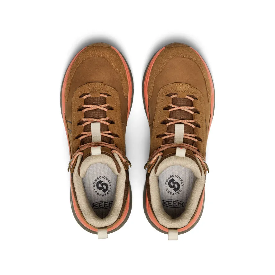 Women's Leiki Waterproof Leather Hiking Boot  |  Chipmunk/Bison,Anti-Slip