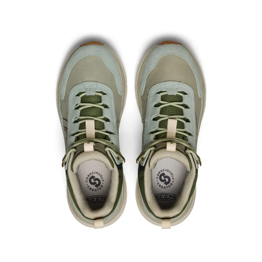 Women's Leiki Waterproof Leather Hiking Boot  |  Iceberg Green/Bronze Green,Anti-Slip