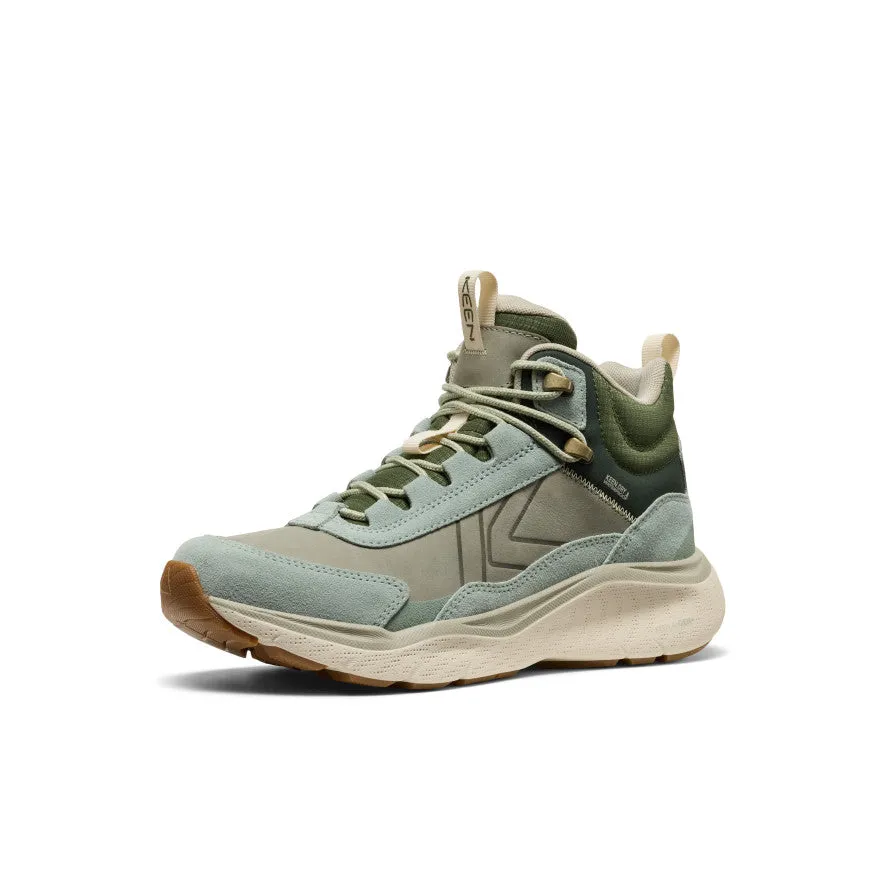 Women's Leiki Waterproof Leather Hiking Boot  |  Iceberg Green/Bronze Green,Anti-Slip