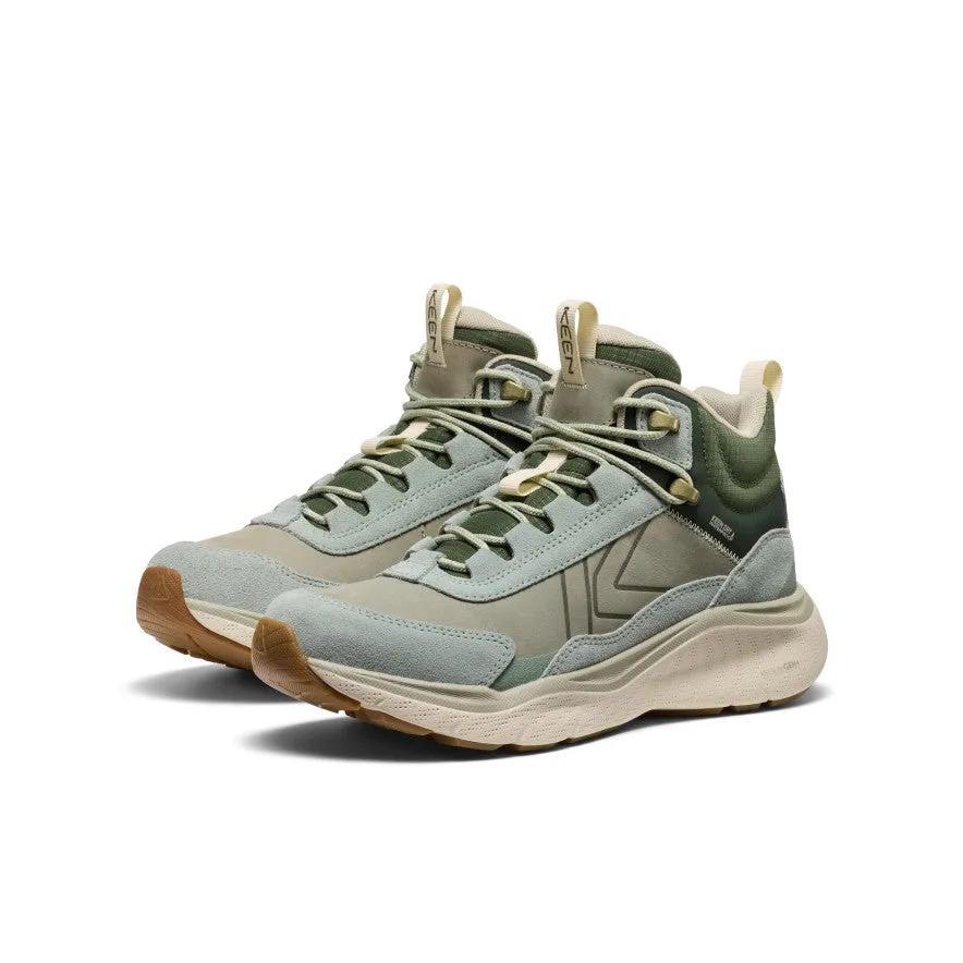 Women's Leiki Waterproof Leather Hiking Boot  |  Iceberg Green/Bronze Green,Anti-Slip