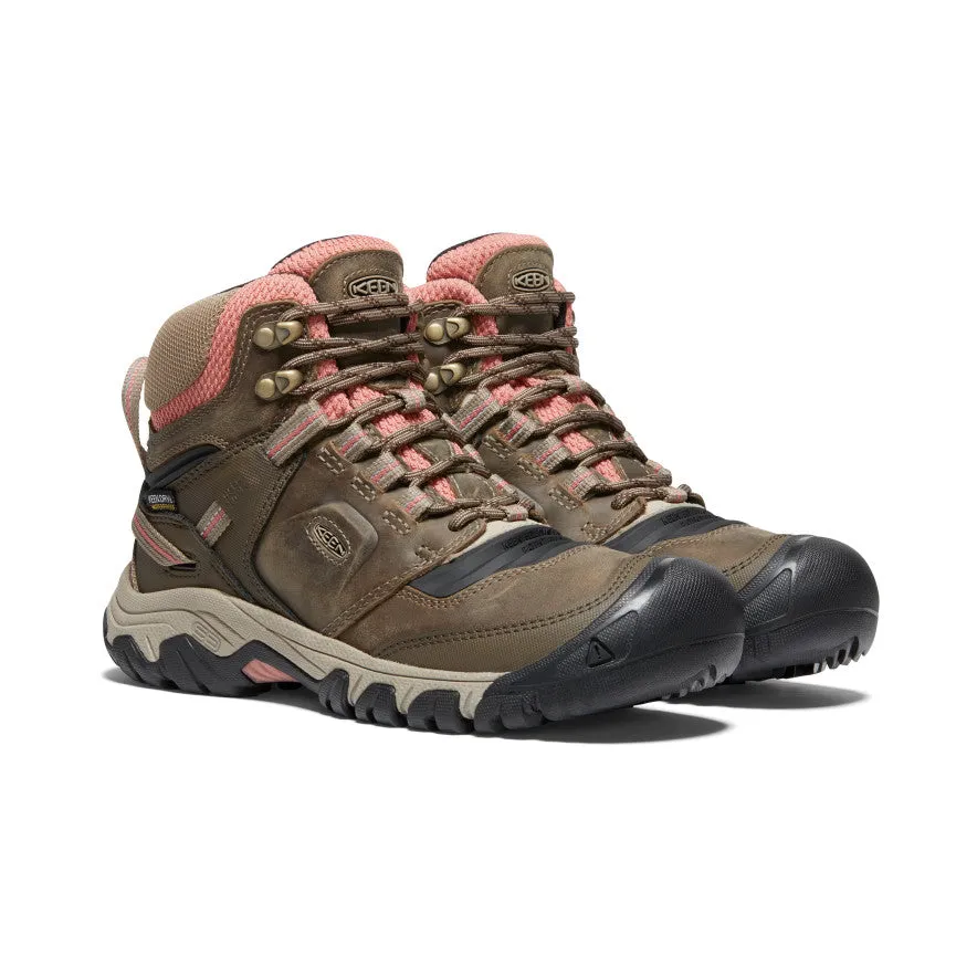 Women's Ridge Flex Waterproof Boot  |  Timberwolf/Brick Dust,Anti-Slip