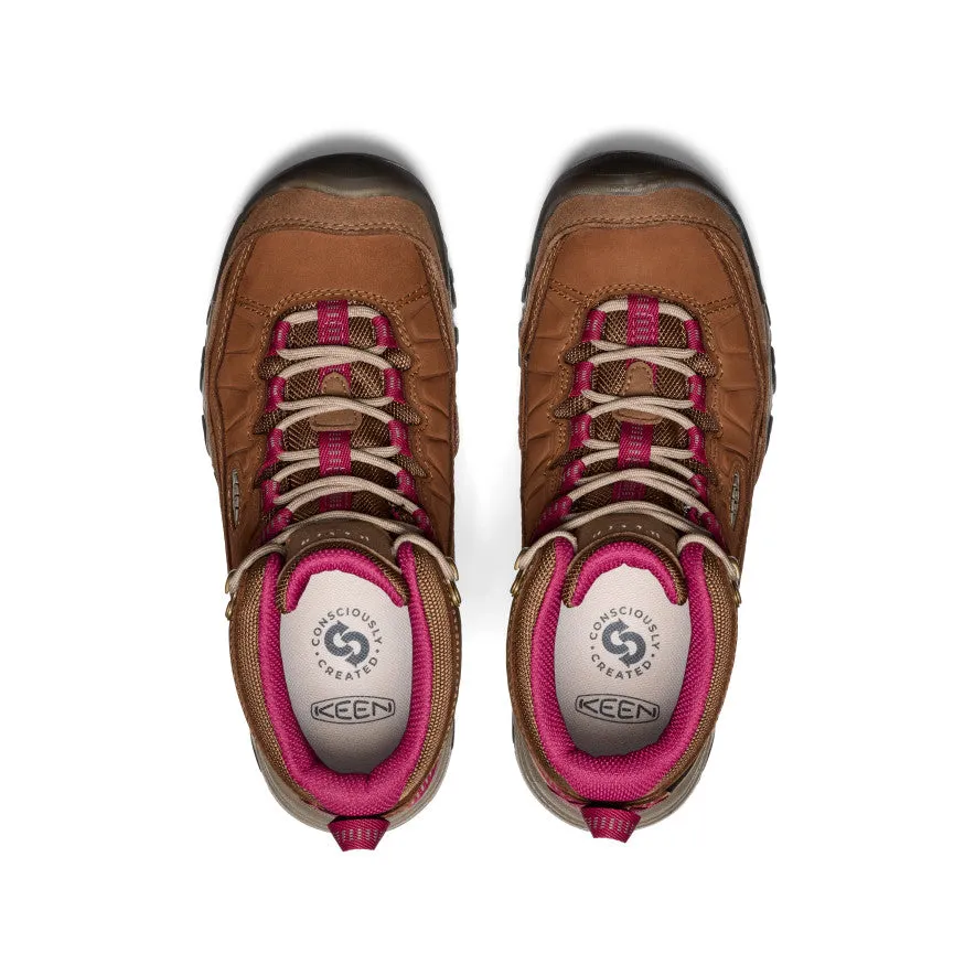 Women's Targhee IV Waterproof Hiking Boot  |  Bison/Beaujolais,Anti-Slip