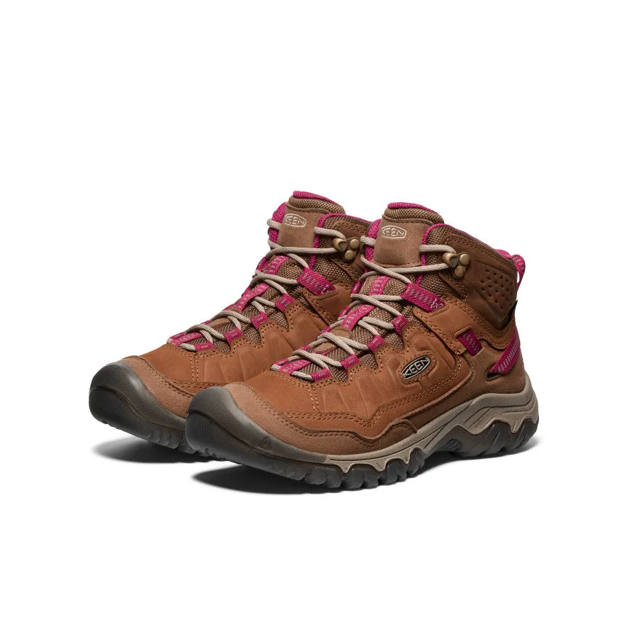 Women's Targhee IV Waterproof Hiking Boot  |  Bison/Beaujolais,Anti-Slip