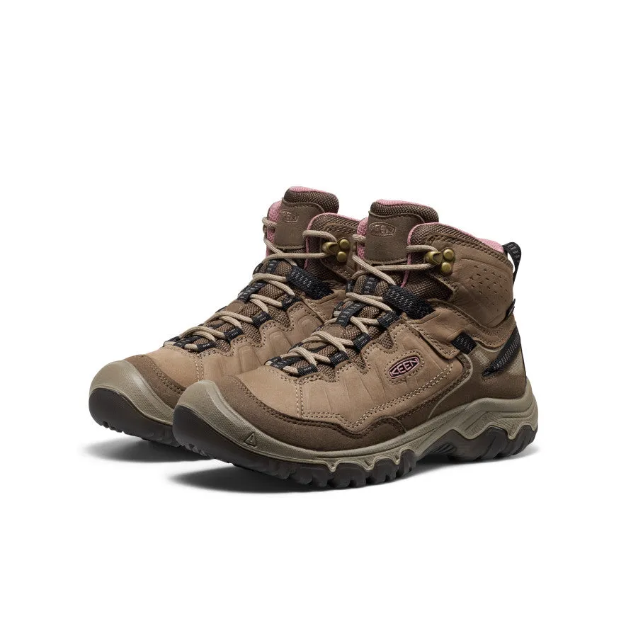 Women's Targhee IV Waterproof Hiking Boot  |  Brindle/Nostalgia Rose,Anti-Slip