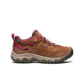 Women's Targhee IV Waterproof Hiking Shoe  |  Bison/Beaujolais,Anti-Slip