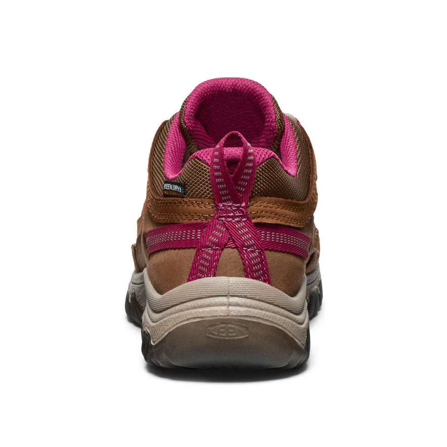 Women's Targhee IV Waterproof Hiking Shoe  |  Bison/Beaujolais,Anti-Slip