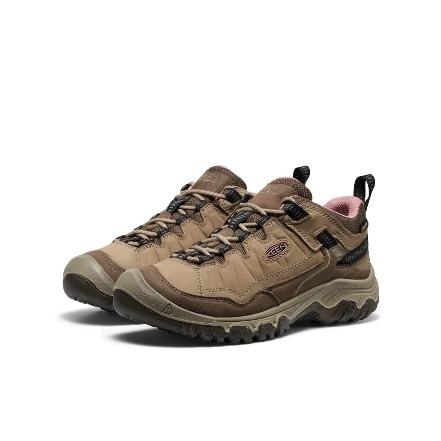 Women's Targhee IV Waterproof Hiking Shoe  |  Brindle/Nostalgia Rose,Anti-Slip
