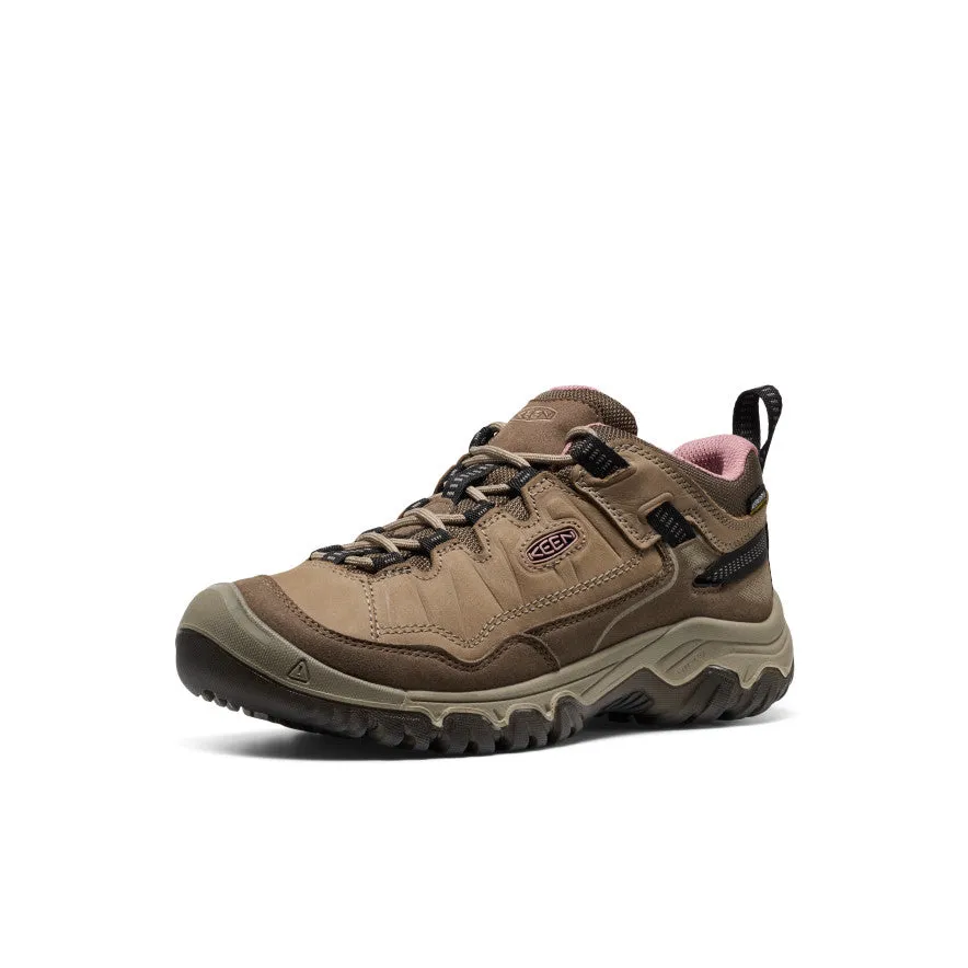Women's Targhee IV Waterproof Hiking Shoe  |  Brindle/Nostalgia Rose,Anti-Slip